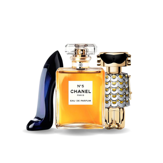 Black Friday Coffret 3 Parfums - Carolina Herrera GOOD GIRL, Chanel Nº5 et Paco Rabanne FAME