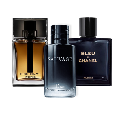 Black Friday Coffret 3 Parfums - Sauvage Dior, Bleu de Chanel, et Dior Homme Intense 100ml
