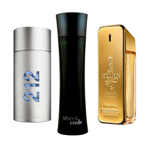 Black Friday Coffret 3 Parfums - 212 Men NYC, Paco Rabanne One Milion et Armani Code Homme 100ml