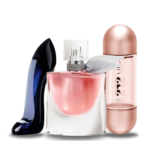 Black Friday Coffret 3 Parfums - Carolina Herrera GOOD GIRL, Lancôme LA VIE EST BELLE et Carolina Herrera 212 VIP ROSÉ 100ml