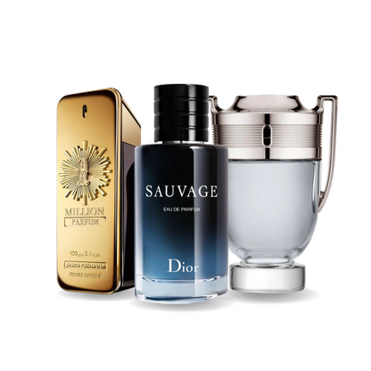 Black Friday Coffret 3 Parfums - Paco Rabanne ONE MILLION, Dior SAUVAGE et Paco Rabanne INVICTUS 100ml