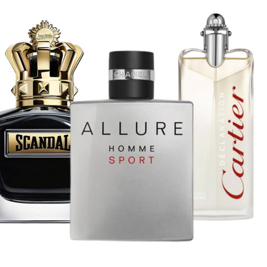 Black Friday Coffret 3 Parfums - Allure Homme Sports, Jean Paul Gaultier Scandal, et Cartier Declaration 100ml