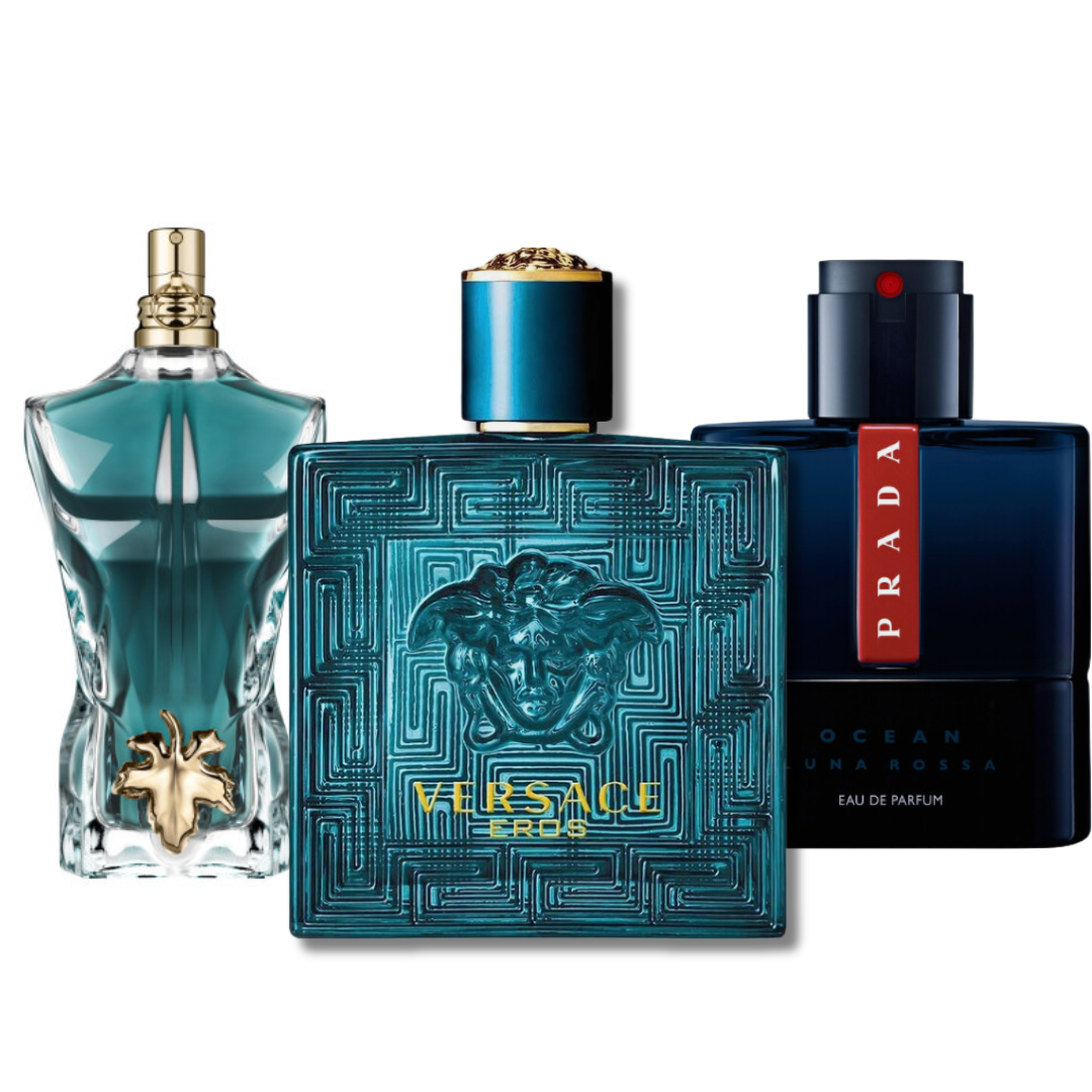 Black Friday Coffret 3 Parfums - Prada Luna Rossa, Versace Eros, Le Beau (Eau de Parfum)