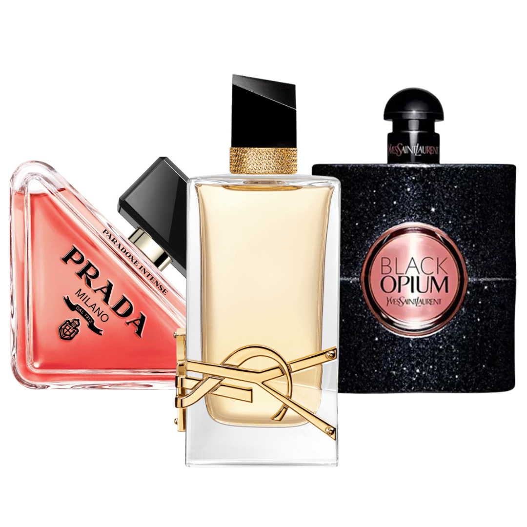 Black Friday Coffret 3 Parfums - Prada Paradox, Black Opium Yves Saint Laurent, et Libre 100ml