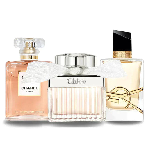 Black Friday Coffret 3 Parfums -  Chanel COCO MADEMOISELLE, Yves Saint Laurent LIBRE et CHLOÉ 100ml